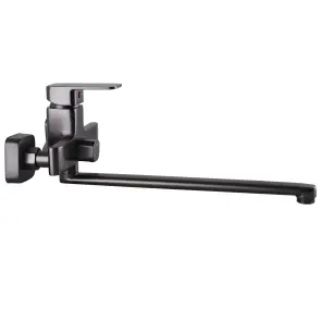 Змішувач для ванної Globus Lux Milano GLM-0208N-11-Graphite- EURO латунь L350мм.Графіт Блиск. №2
