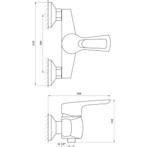 Смеситель для душа Globus Lux SEVA GLSV-0105 №5
