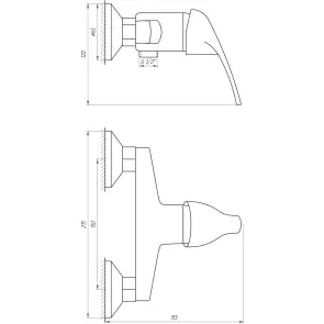 Смеситель для душа Globus Lux Solly GLSO-0105N №6