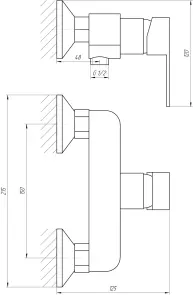 Смеситель для душа Globus Lux Milano GLM-105N-10-BB №6