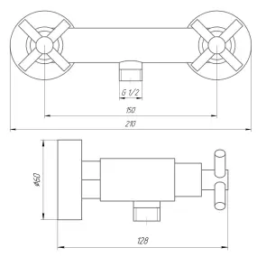 Смеситель для душа Globus Lux DUKAT SD4-105 №7