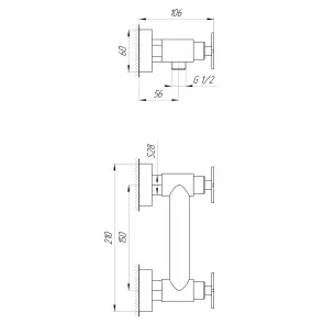 Смеситель для душа Globus Lux DUKAT-8 SD8-105 №5