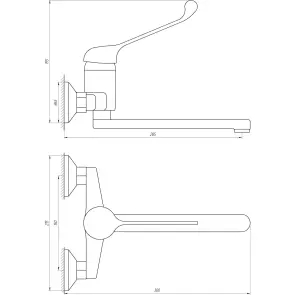 Смеситель для кухни Globus Lux CLINIC GLCA-1044 №4