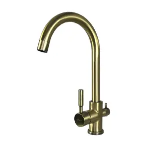 Змішувач для кухні під осмос Globus Lux LAZER GLLR-0333-9-BRONZE №2