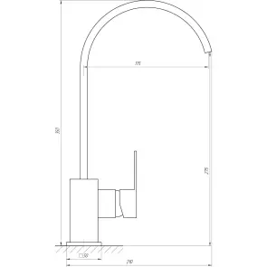 Змішувач для кухні Globus Lux Milano GLM-203L-FRANKE №4