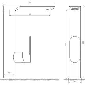 Змішувач для кухні Globus Lux Ontario GLO-0203L №8