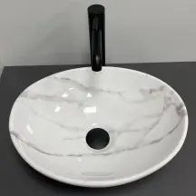 Умивальник (раковина) VBI PARMA CALCATTA GLOSSY накладний