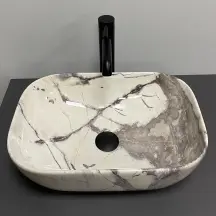Умывальник (раковина) VBI RAVENNA SAND GLOSSY накладной в магазине TVOE