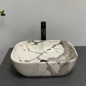 Умивальник (раковина) VBI RAVENNA SAND GLOSSY накладний №3