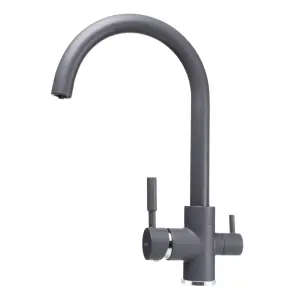 Змішувач для кухні під осмос Globus Lux LAZER GLLR-0333-3-TITANIUM №1