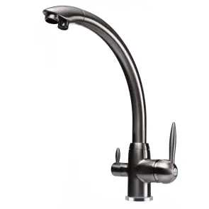 Змішувач для кухні під осмос Globus Lux LAZER GLLR-0777-8-STSTEEL №1