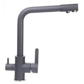 Смеситель для кухни под осмос Globus Lux LAZER GLLR-0444-3-TITANIUM №2