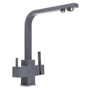 Смеситель для кухни под осмос Globus Lux LAZER GLLR-0111-3-TITANIUM №1