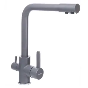 Смеситель для кухни под осмос Globus Lux LAZER GLLR-0444-3-TITANIUM №3