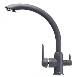 Змішувач для кухні під осмос Globus Lux LAZER GLLR-0777-3-TITANIUM №1