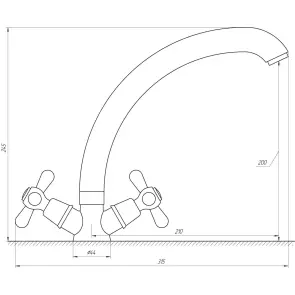 Смеситель для кухни Globus Lux GB-SHARM-0300-08 №6