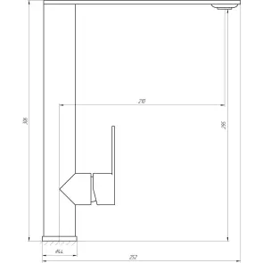 Смеситель для кухни Globus Lux RING SR-203-10 №5