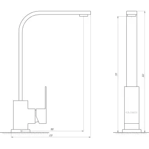 Смеситель для кухни Globus Lux SICILIA SBQ-203S-BB №6