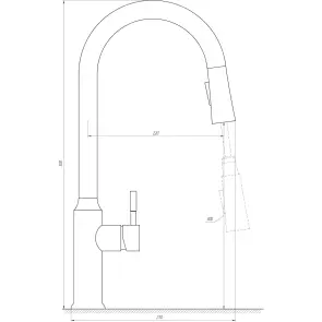 Змішувач для кухні Globus Lux ALPEN SBT1-2033-BB №5