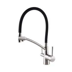 Смеситель для кухни под осмос Globus Lux LAZER GLLR-0700-8-STSTEEL №2