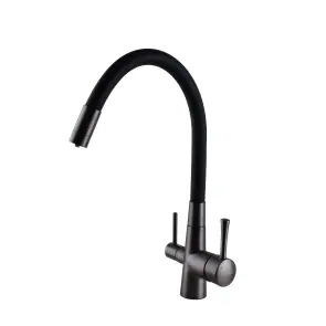 Змішувач для кухні під осмос Globus Lux LAZER GLLR-0903-11-GRAPHITE №3
