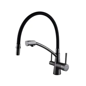 Змішувач для кухні під осмос Globus Lux LAZER GLLR-0700-11-GRAPHITE №5