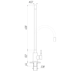 Змішувач для кухні Globus Lux ALPEN SBT1-203SB №5