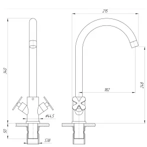 Змішувач для кухні Globus Lux DUKAT-8 SD8-203 №7