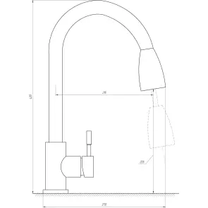 Смеситель для кухни Globus Lux ALPEN SBT1-2031-BB №6