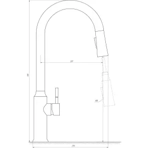 Змішувач для кухні Globus Lux ALPEN SBT1-2033-GP №7