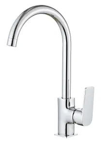 Змішувач для кухні Globus Lux BONN GLB-0203S боковий латунь на гайці №2