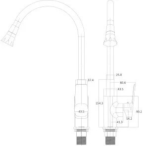 Смеситель для кухни Globus Lux BONN GLB-0203SA-BB-B01 №6