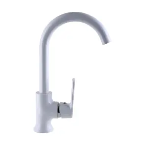 Змішувач для кухні Globus Lux Laguna GLA-0203SL-7-WHITE №5
