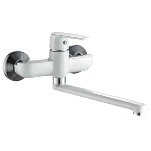 Змішувач для кухні зі стіни Globus Lux Laguna GLA-0104-7-WHITE №2