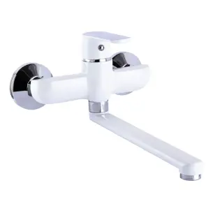 Змішувач для кухні зі стіни Globus Lux Laguna GLA-0104-7-WHITE №3