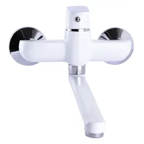Змішувач для кухні зі стіни Globus Lux Laguna GLA-0104-7-WHITE №4