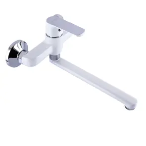 Змішувач для кухні зі стіни Globus Lux Laguna GLA-0104-7-WHITE №5