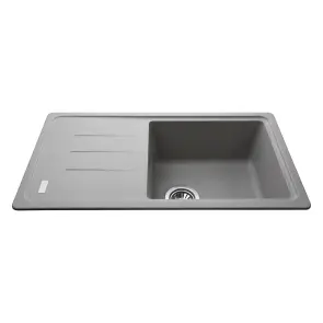 Гранитная мойка Globus Lux LUGANO серый камень 780x435мм-А0005 №2