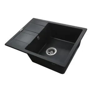 Гранітна мийка Globus Lux ONE графіт 650х500мм-А0001 №3