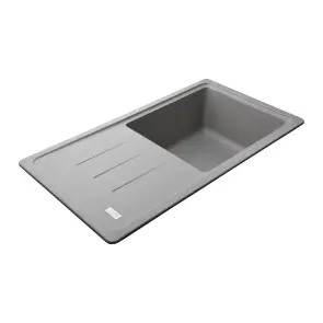 Гранитная мойка Globus Lux LUGANO серый камень 780x435мм-А0005 №3