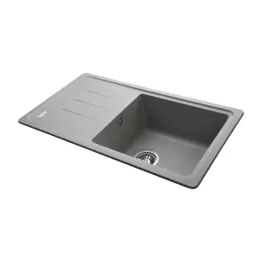 Гранитная мойка Globus Lux LUGANO серый камень 780x435мм-А0005 №4