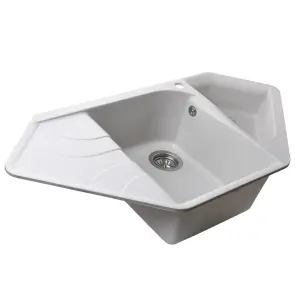Гранитная мойка Globus Lux GARDA жемчужный 1000х500мм №3