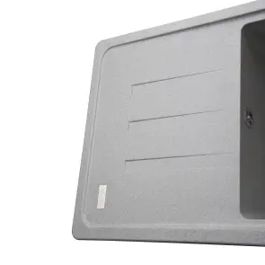 Гранитная мойка Globus Lux LUGANO серый камень 780x435мм-А0005 №5
