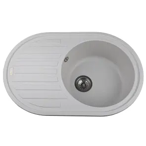 Гранитная мойка Globus Lux OHARA жемчужный 770х500мм №1