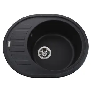 Гранітна мийка Globus Lux ARNO графіт 620х500мм-А0001 №1