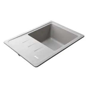Гранітна мийка Globus Lux MONO сірий камiнь 620x435мм-А0005 №3