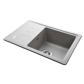 Гранітна мийка Globus Lux MONO сірий камiнь 620x435мм-А0005 №4
