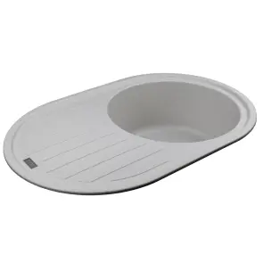 Гранитная мойка Globus Lux OHARA жемчужный 770х500мм №3