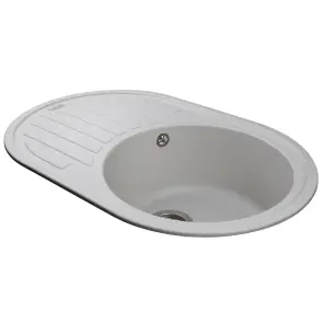 Гранитная мойка Globus Lux OHARA жемчужный 770х500мм №4