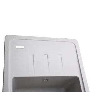 Гранітна мийка Globus Lux MONO сірий камiнь 620x435мм-А0005 №5